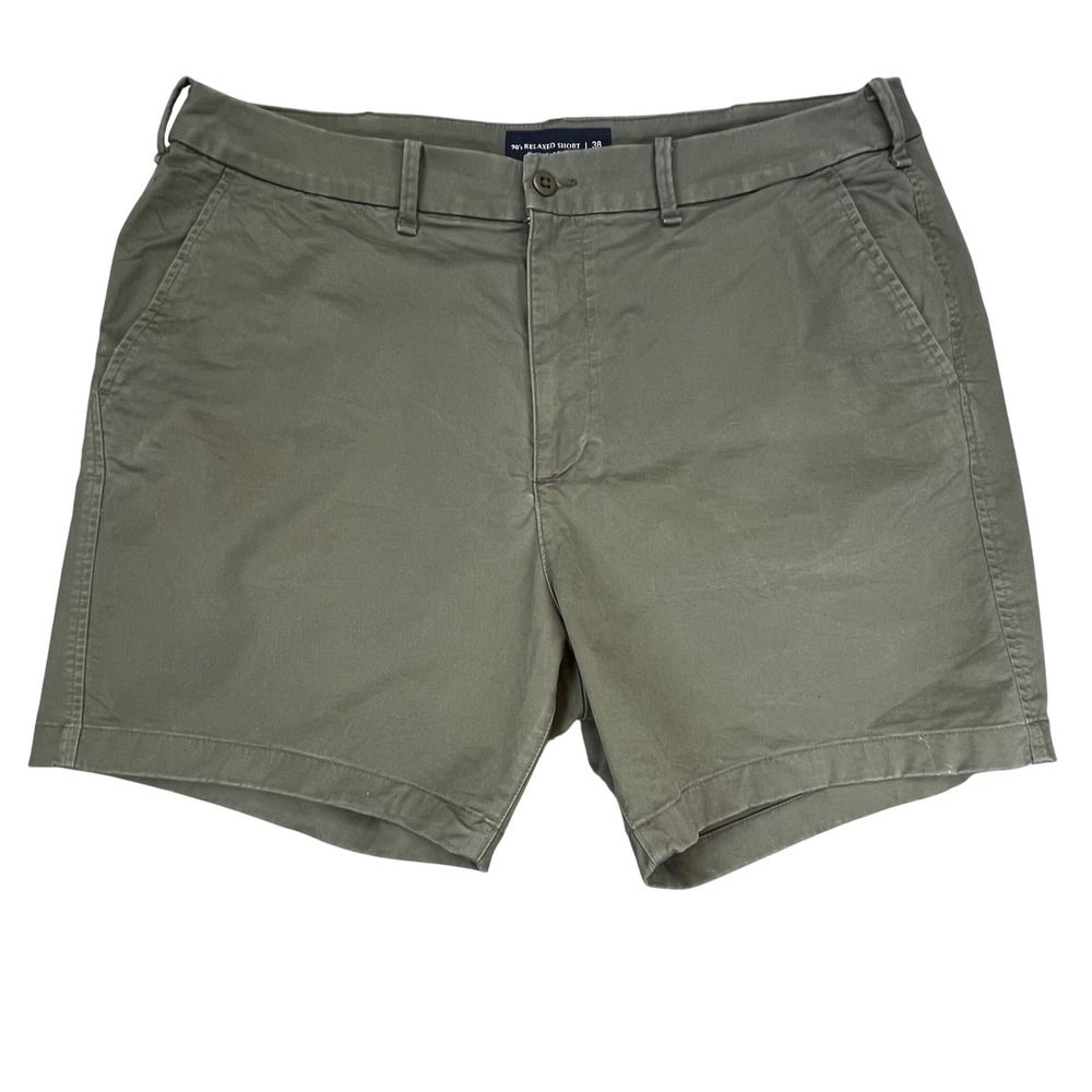Abercrombie & Fitch Mens 90s Relaxed Shorts Olive Green Chino Casual 38